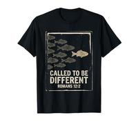 Llamados a ser Diferentes Romanos 12:2 Diseño de Las Escrituras de Peces Camiseta