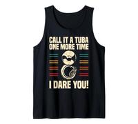 Llámalo Tuba One More Time I Dare You Sousaphone Camiseta sin Mangas