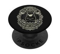 Llámame Antisocial Pero en Realidad no me llames Gato introvertido PopSockets PopGrip Adhesivo