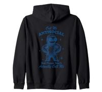 Llámame Antisocial Pero por Favor no me llames Sudadera con Capucha