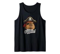 Llámame capitán! Divertido Pirata Capibara ilustración Camiseta sin Mangas