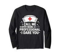 Llámame no Profesional, te desafío, Enfermera Divertida Manga Larga