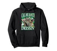 Llámame rancho porque me voy a vestir un meme de mapache Sudadera con Capucha