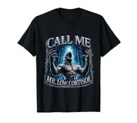 Llámame señor con bajo Nivel de cortisol, Divertido Meme de la generación Z, Jerga irónica, estremecedor Camiseta