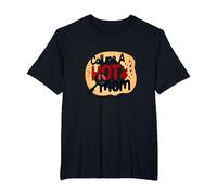 Llámame una mamá Sexy, Humor de Maternidad ardiente y Divertido Camiseta, Hombre Tallas Grandes, Negro, 4X Alto