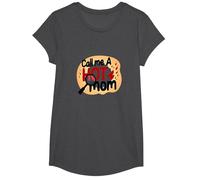 Llámame una mamá Sexy, Humor de Maternidad ardiente y Divertido Camiseta, Niñas, Jaspeado Oscuro, Pequeña