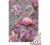 Llamanco Rompecabezas para Adultos |Hojas de Palmera y orquídeas| 70x50cm/1000pcs Juegos EduGatoivos De Decoración del Hogar