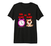 Llamando a Todos los Amantes de los Gatos para el Reloj de maullido de Medianoche Camiseta Premium