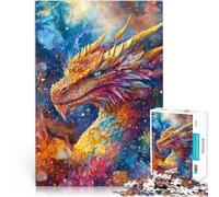 Llamarada del dragón cósmico Rompecabezas para Adolescentes de 2000 Piezas Juego de Preguntas con Piezas de Formas aleatorias Que se entrelazan Completamente 70x100cm