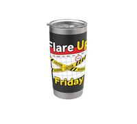 Llamarada Sun Lun Mar Mié Jue Vie Sáb Viernes Dolor Crónico Vaso térmico de acero inoxidable de doble pared