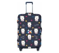Llamas 1 funda de equipaje de viaje, fundas elásticas para maleta, protector para equipaje de 45,7 a 81,3 cm, Black, L