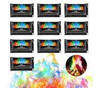Llamas Coloridas, Polvo De Fuego Colorido, Fuego De Arco Iris Místico, Polvo Mágico De Fuego, Fuego Colorido, Para Halloween y Navidad, Fuegos De Fuego, Chimenea, Horno, Fogata o Para Eventos (10*10g)