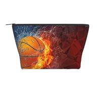 Llamas de Baloncesto y Gotas de Agua., Bolsa de artículos de tocador Bolsa de Maquillaje Bolsa de cosméticos Bolsa de artículos de tocador de Viaje portátil
