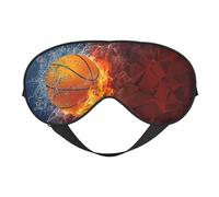 Llamas de baloncesto y gotas de agua., Cubreojos completos Antifaz bloqueador de luz Antifaz para dormir Antifaz suave con los ojos vendados Noche