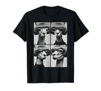 Llamas Divertidas con Gafas de Sol Animales de Granja Meme Bob Corte de Pelo Camiseta
