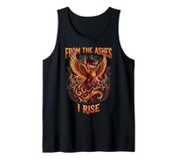 Llamas Fénix Que surgen de Las Cenizas Me levanto Renacimiento Camiseta sin Mangas