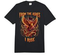 Llamas Fénix Que surgen de Las Cenizas Me levanto Renacimiento Comfort Colors Adult Heavyweight T-Shirt