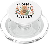 Llamas Lattes Coffee Lover Cute Cozy Animal Autumn Cafeína PopSockets PopGrip para MagSafe