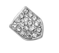 Llamativas cubiertas de dientes individuales incrustadas de circonita para fiestas, joyería de aleación para creadores de tendencias y amantes de las fiestas