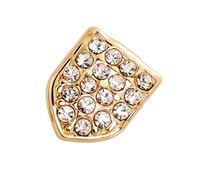 Llamativas cubiertas de dientes individuales incrustadas de circonita para fiestas, joyería de aleación para creadores de tendencias y amantes de las fiestas