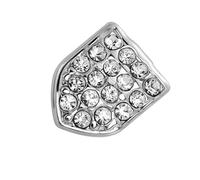 Llamativas cubiertas de dientes individuales incrustadas de circonita para fiestas, joyería de aleación para creadores de tendencias y amantes de las fiestas