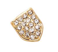 Llamativas cubiertas de dientes individuales incrustadas de circonita para fiestas, joyería de aleación para creadores de tendencias y amantes de las fiestas, decoración de dientes cómoda, talla única