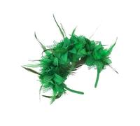 Llamativas diademas de plumas para niñas, accesorios para el cabello, diadema de martes gordos, diadema festiva, adorno para el cabello para fiesta de damas