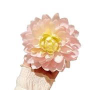 Llamativas pinzas para el cabello con flor grande y rosa, accesorios ligeros para el cabello para mujeres y niñas