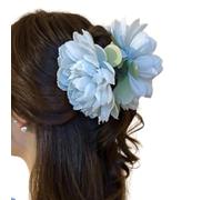 Llamativas pinzas para el pelo con flor grande y rosa, accesorios ligeros para el cabello para mujeres y niñas