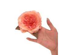 Llamativas pinzas para el pelo con flor grande y rosa, accesorios ligeros para el cabello para mujeres y niñas