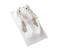 Llamativo Árbol De Navidad Pájaros Emplumados Elegantes Colgantes Navideños Decoraciones Navideñas