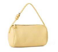 Llamativo bolso cilíndrico de piel sintética con correa ajustable para salidas casuales y eventos especiales, bolsa de correa ajustable, Amarillo, One Size