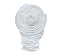 Llamativo broche plisado de flores único con temática floral para mujer, accesorio de ramillete de flores grandes, broche de solapa de gran tamaño, talla única, como se describe