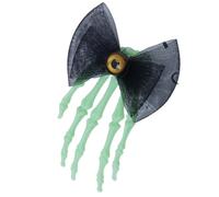 Llamativo Casco De Palmas Calavera Con Rosas Encaje Pinza Para Cabello Halloween Accesorio Fiestas Disfraces Pinza Festiva Única