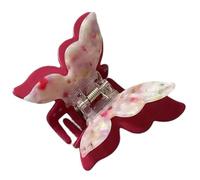 Llamativo clip de pelo de mariposa de doble capa para mujer, accesorios para el cabello para rápida y fácil