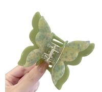 Llamativo clip de pelo de mariposa de doble capa para mujer, accesorios para el cabello para rápida y fácil