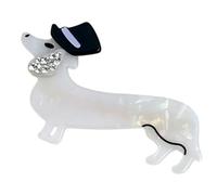 Llamativo clip de pelo de perro, accesorio de disfraz de acetato para mujer, accesorio de disfraz para fiestas