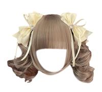 Llamativo clip para el pelo con lazo 3D, accesorio para el pelo con cinta de corazón para un peinado fácil, disfraz de cosplay