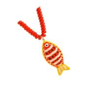 Llamativo collar de cuentas inspirado en la playa Cadena de clavícula con dije de aspecto acrílico, acento corto para vestimenta informal durante día en un resort Collar costero Joyería inspirada