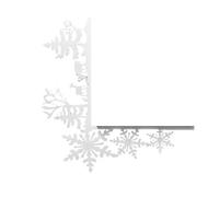 Llamativo letrero de marco de puerta de Navidad con construcciones de metal robustas, adornos de puerta de metal para uso a largo plazo, decoraciones de entrada