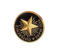 Llamativo pin de esmalte de estrella, accesorio de joyería práctico y portátil para eventos temáticos, trajes elegantes, ropa casual, accesorios temáticos para fiestas