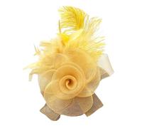 Llamativo tocado con clip de flores de red, accesorios para el cabello, accesorios para el cabello para mujeres y niñas