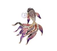 Llamativo y sofisticado pin de pesca de oro, accesorio de joyería portátil para eventos temáticos, trajes elegantes y ropa casual, Acero inoxidable