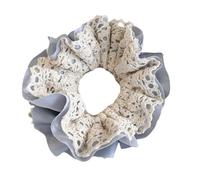 Llamativos coleteros de doble capa para mujer, gran elástico, soporte para cola de caballo para uso diario