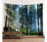 Llamazing Forest Tapestry - Magic Tapestry for Living Room & Bedroom (Morning Forest, 78''L60''W)