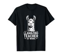 Llamazing Profesor En El Trabajo Divertido Llama Aula Juego De Palabra Camiseta