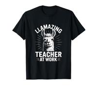Llamazing Profesor En El Trabajo Divertido Llama Aula Juego De Palabra Camiseta