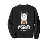 Llamazing Profesor En El Trabajo Divertido Llama Aula Juego De Palabra Sudadera