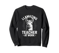 Llamazing Profesor En El Trabajo Divertido Llama Aula Juego De Palabra Sudadera