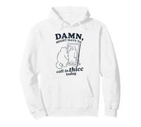 Llame a Thicc Today - Meme Divertido y Grueso de Gato para Adultos Sudadera con Capucha